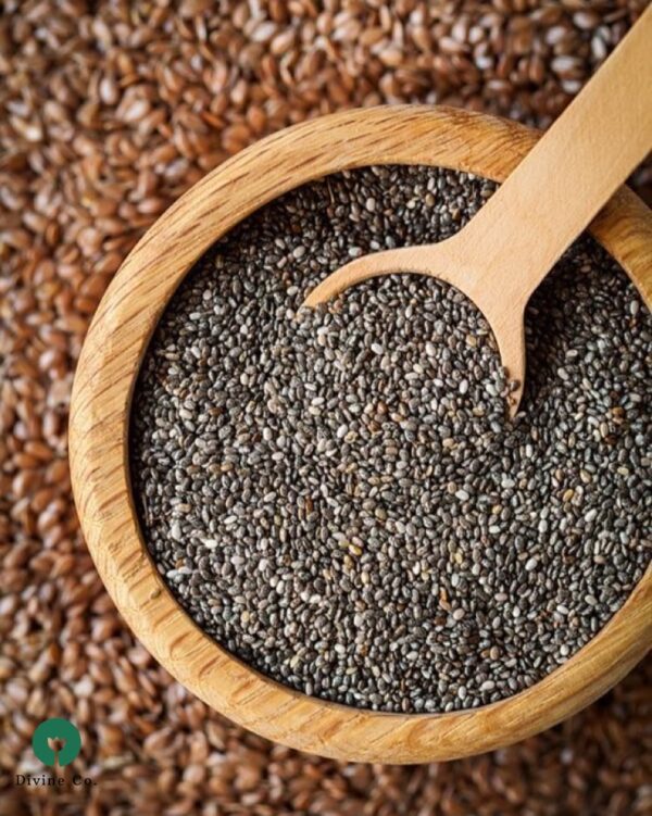 Premium Black Chia Seeds - Omega-3 Fiber Protein Superfood